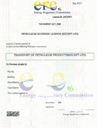 Petroleum transport licence
